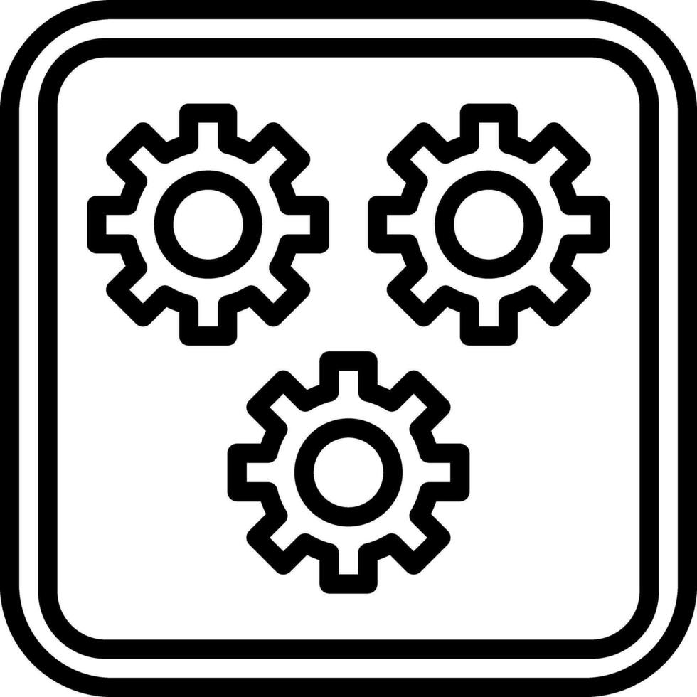 Einstellungsvektor-Icon-Design vektor