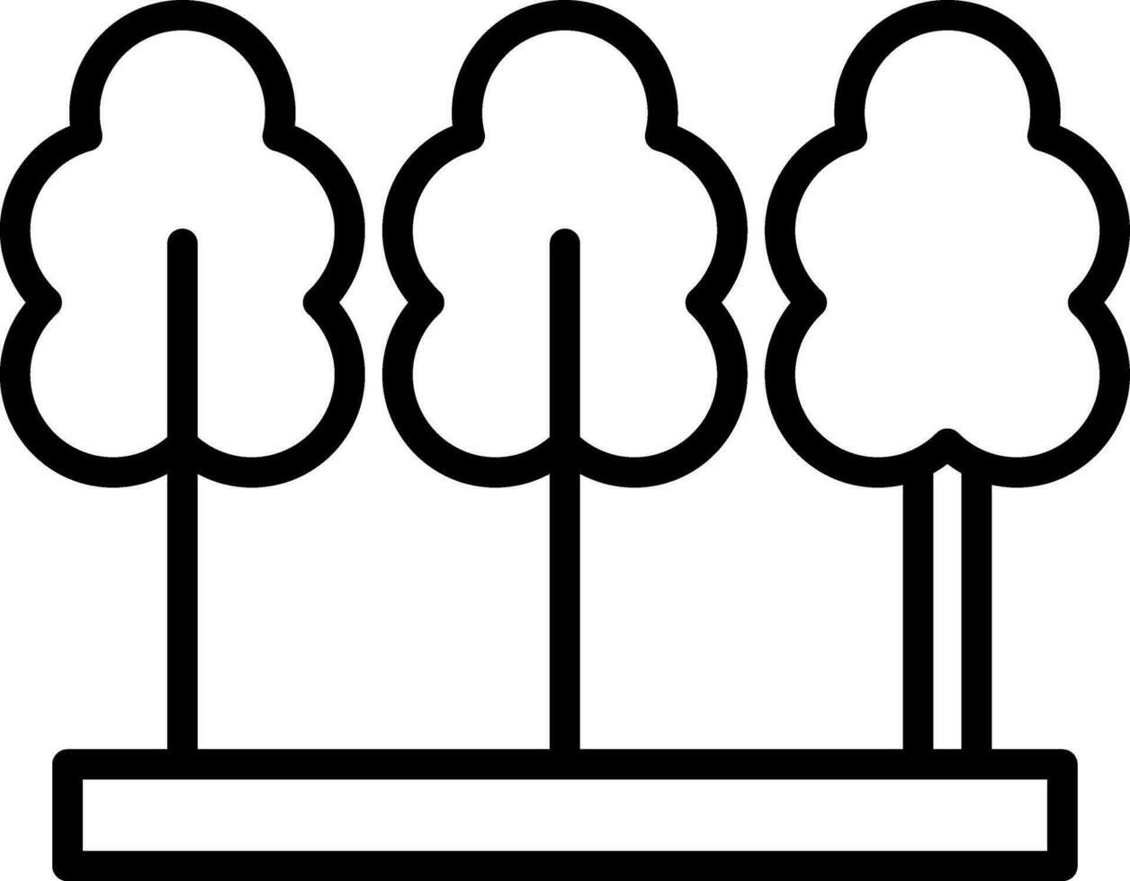 Bäume Vektor-Icon-Design vektor