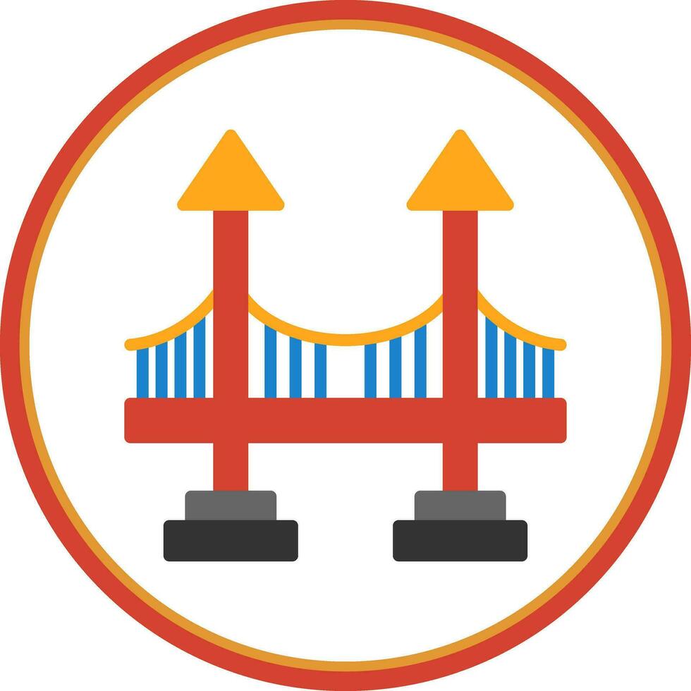 Brücke-Vektor-Icon-Design vektor