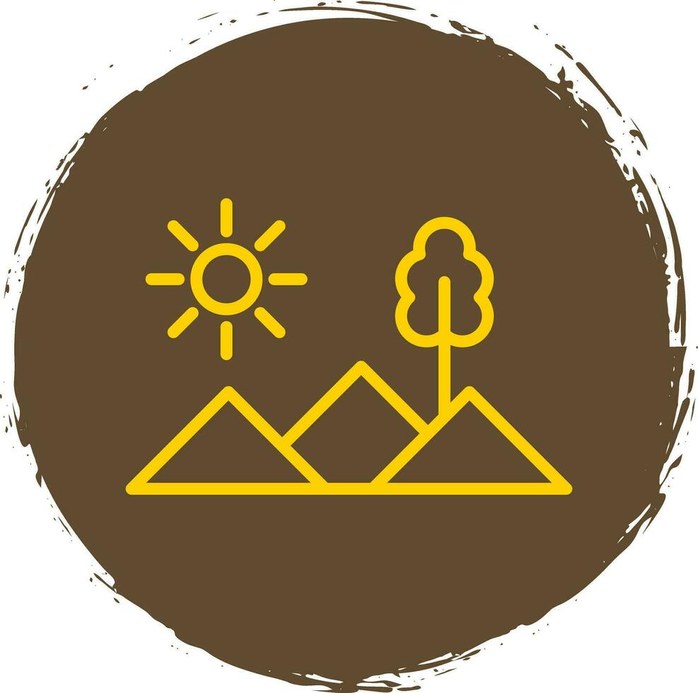 Berge-Vektor-Icon-Design vektor