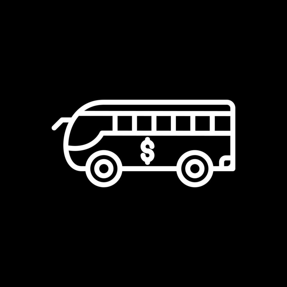 Bus-Vektor-Icon-Design vektor