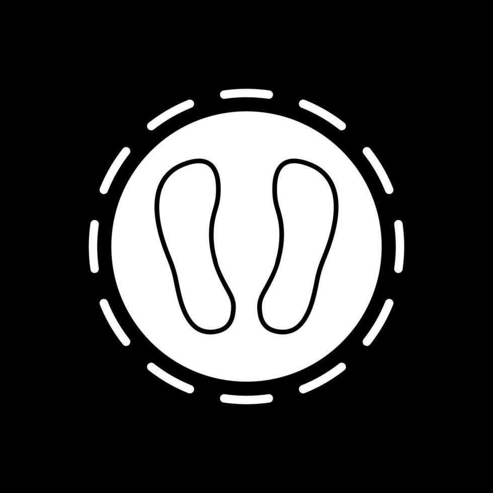 Schuh drucken Vektor Symbol Design