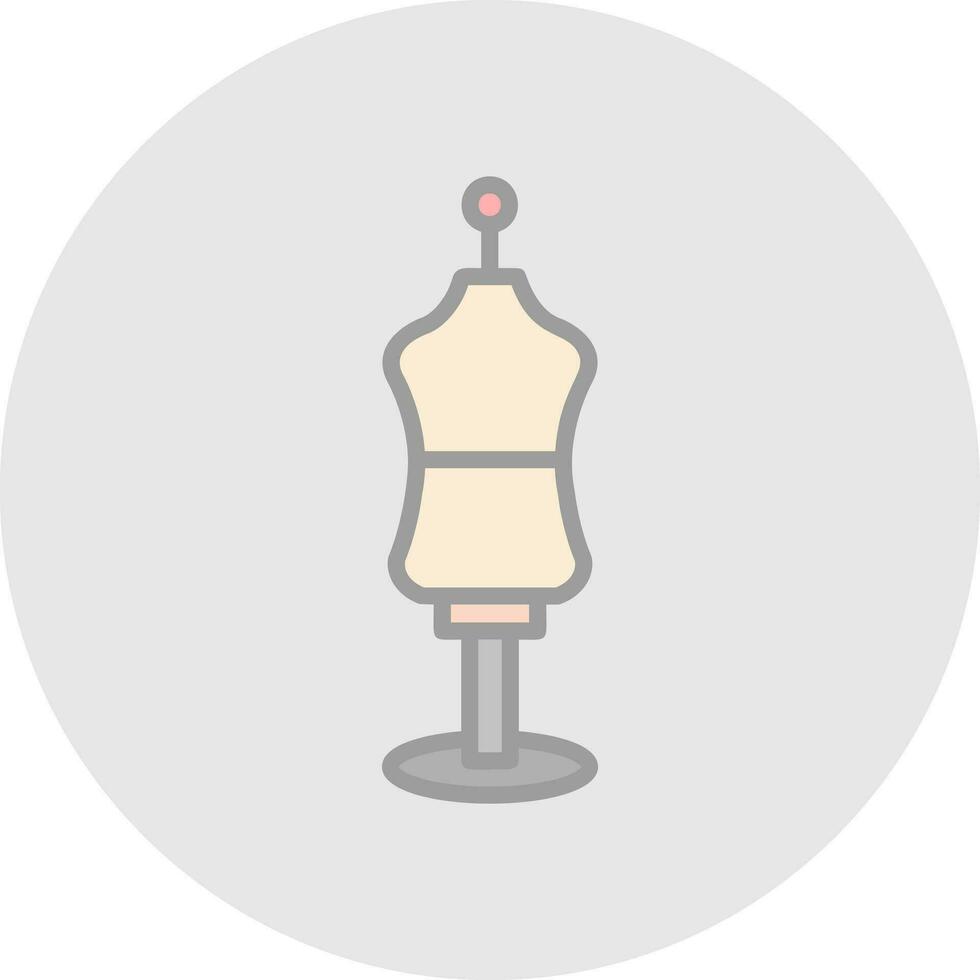 Mannequin-Vektor-Icon-Design vektor