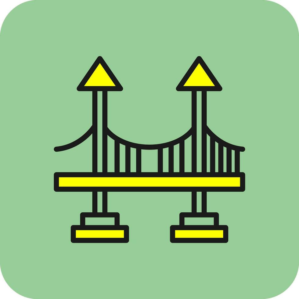 Brücke-Vektor-Icon-Design vektor