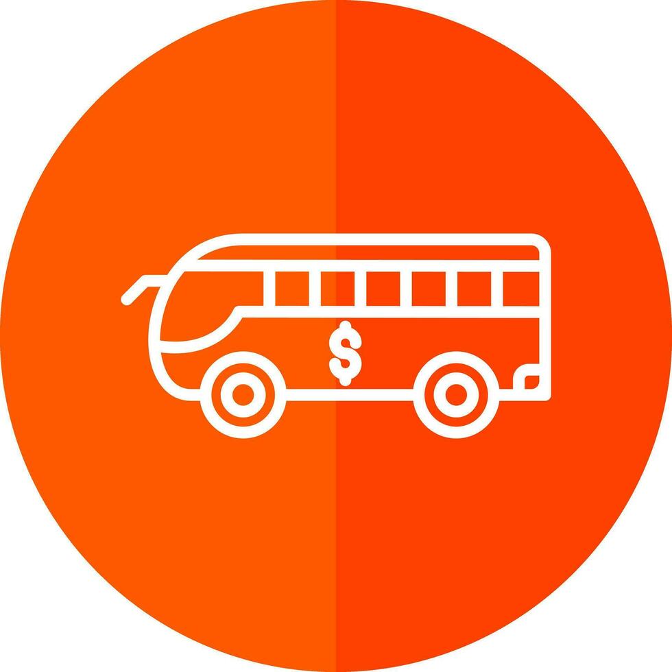 Bus-Vektor-Icon-Design vektor