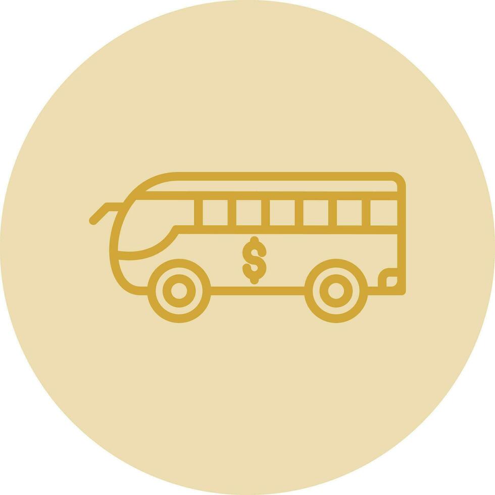 Bus-Vektor-Icon-Design vektor