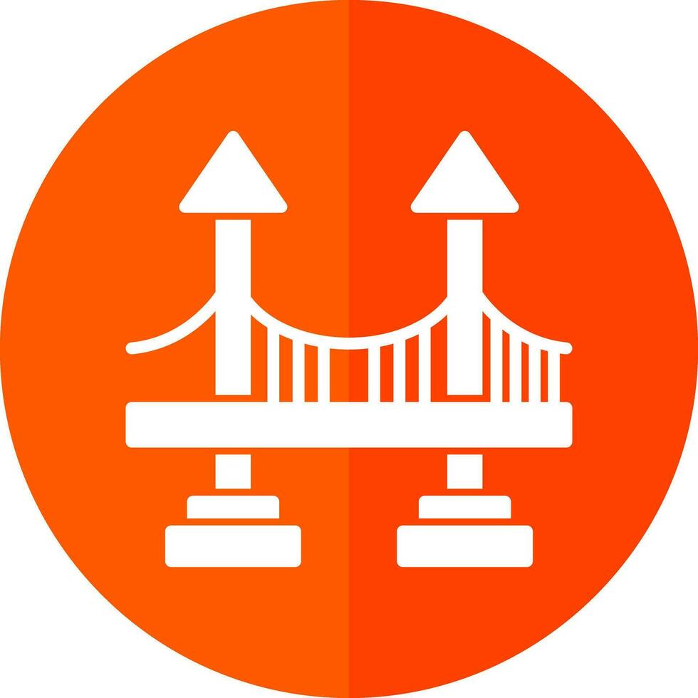 Brücke-Vektor-Icon-Design vektor