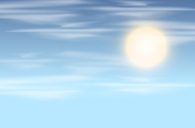 Himmel und Sonne Hintergrund vektor