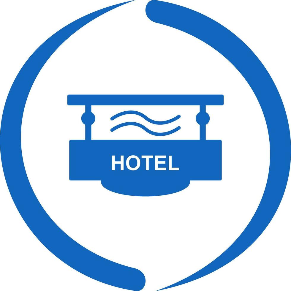 Vektorsymbol für Hotelzeichen vektor