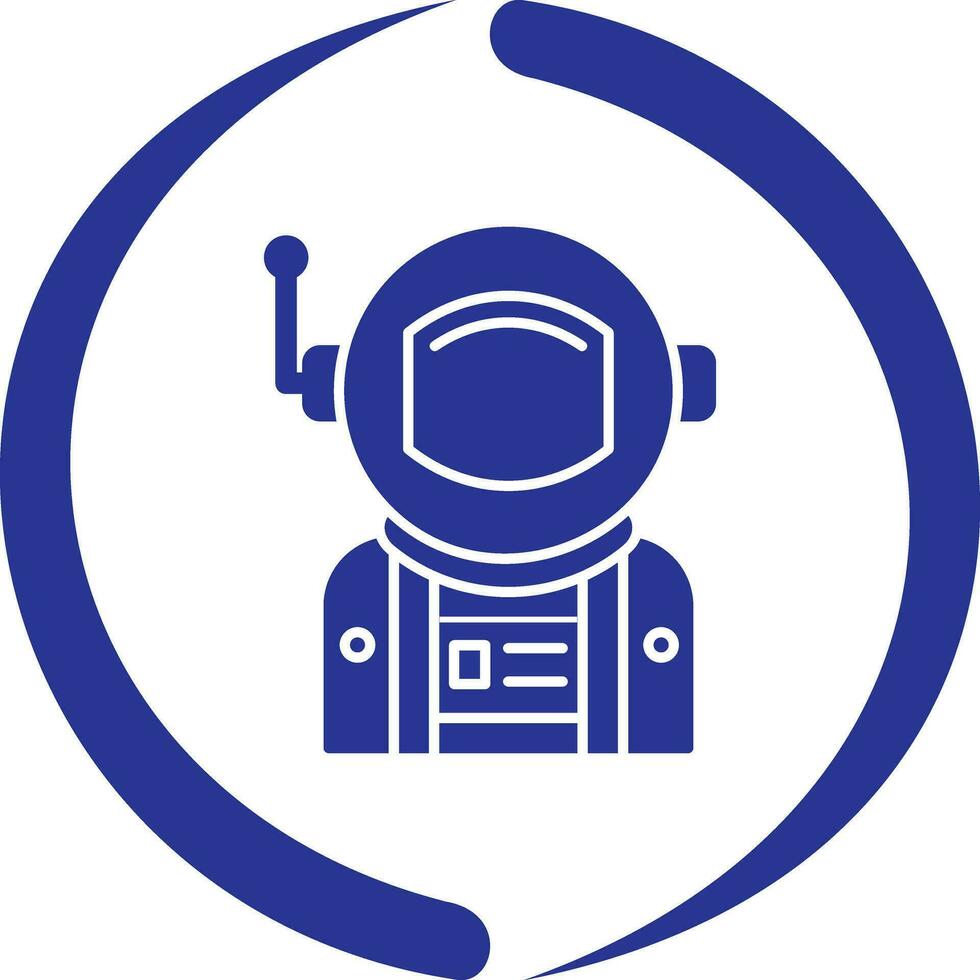 Symbol für Astronautenvektor vektor