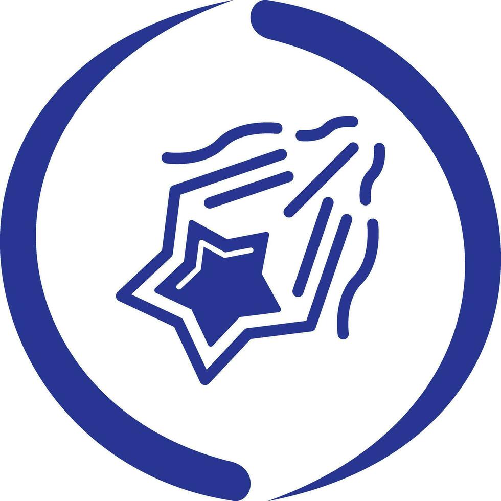 Sternschnuppen-Vektorsymbol vektor