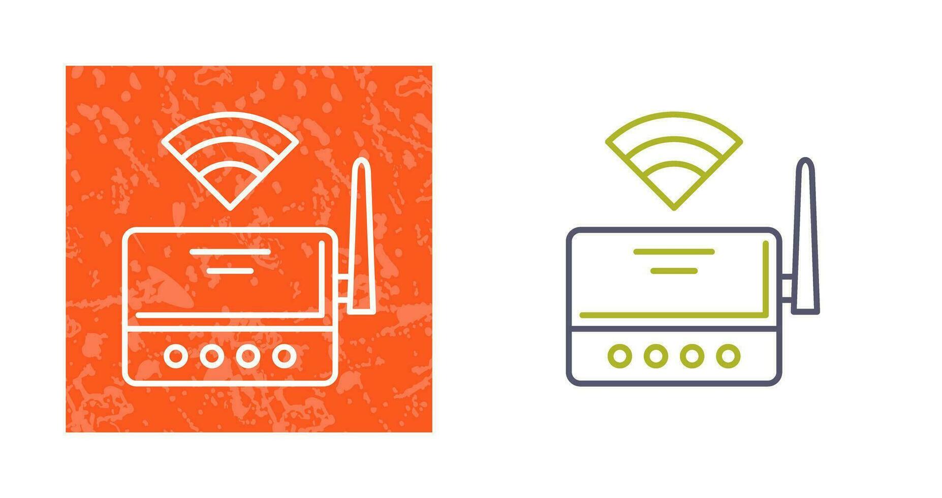 WLAN-Router-Vektorsymbol vektor