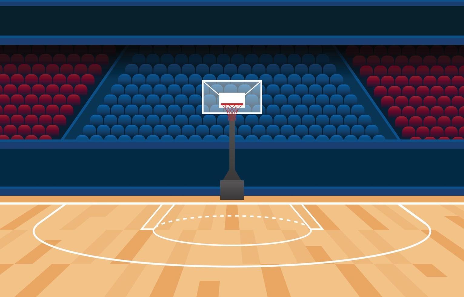 Basketballstadion Hintergrundkonzept vektor