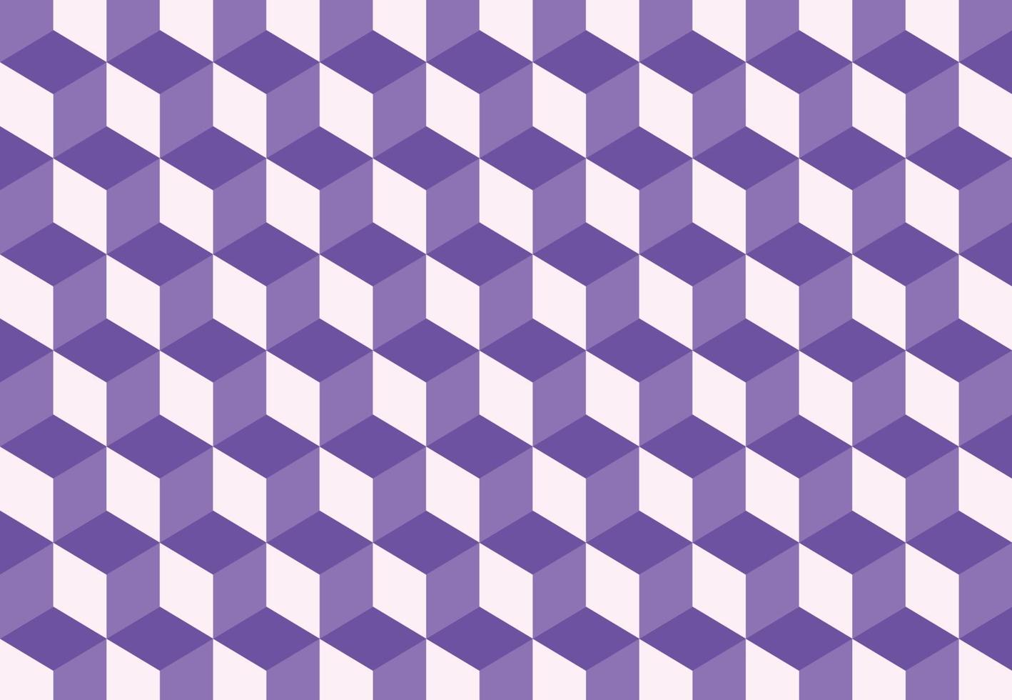 isometrisk färgrik kubmönsterbakgrund. vektor illustration