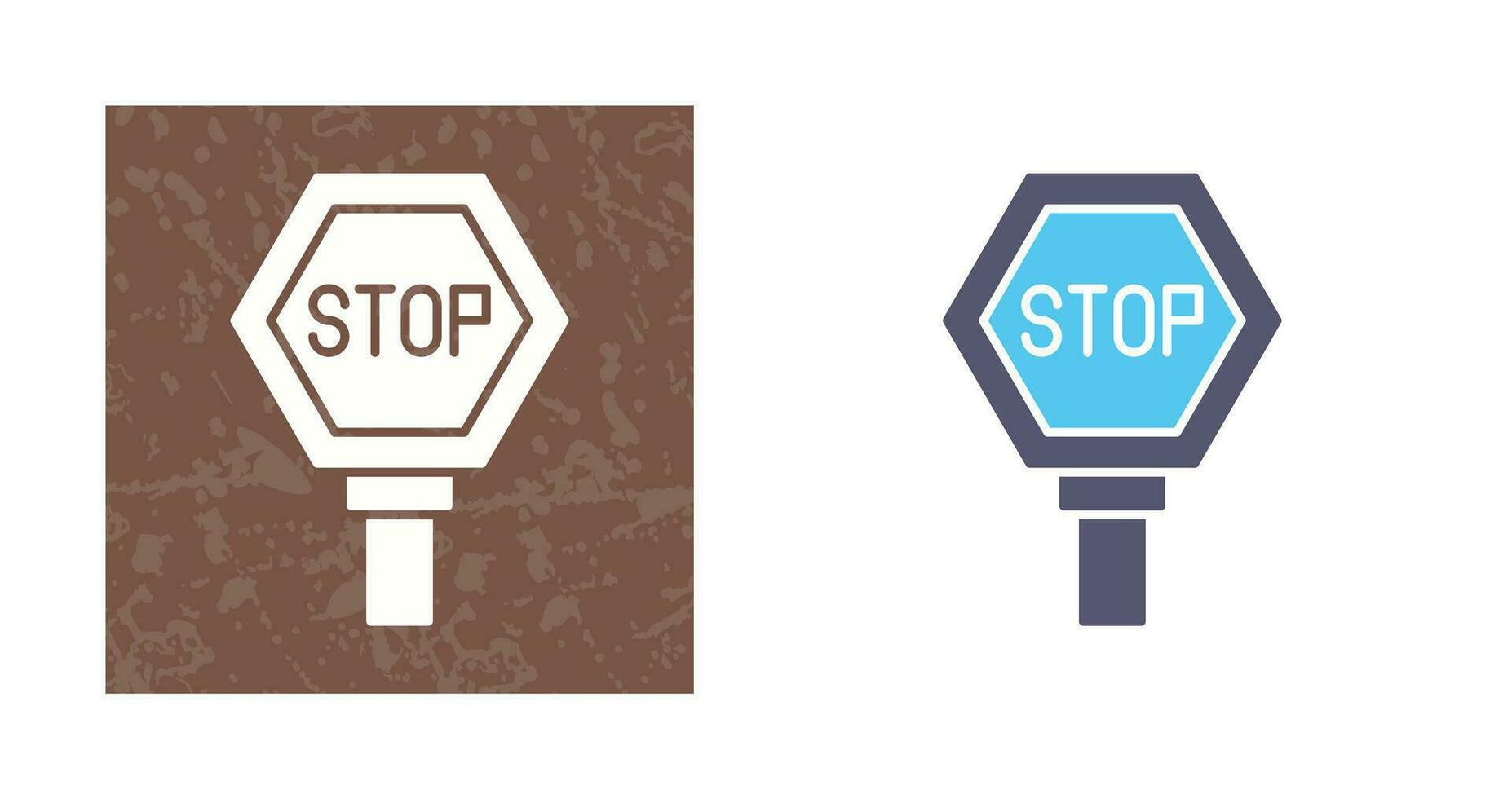 Stop-Schild-Vektor-Symbol vektor