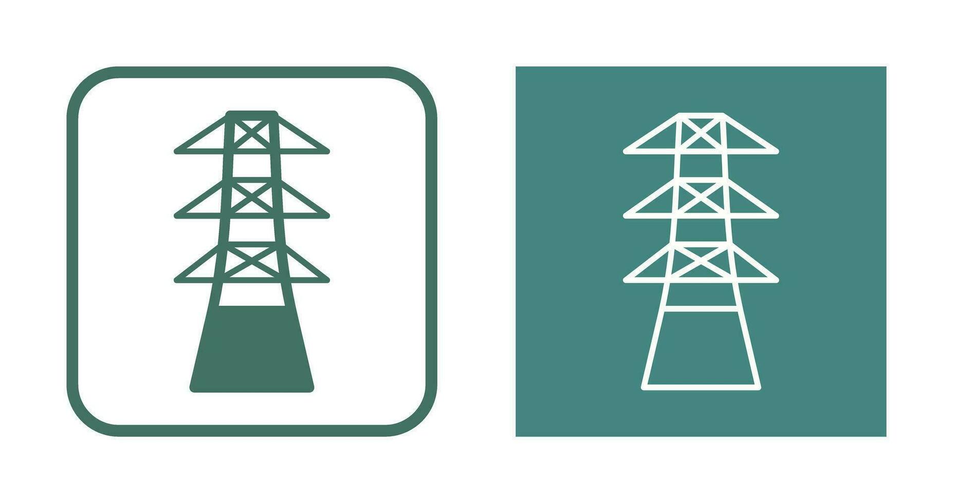 einzigartiges Turmvektorsymbol vektor