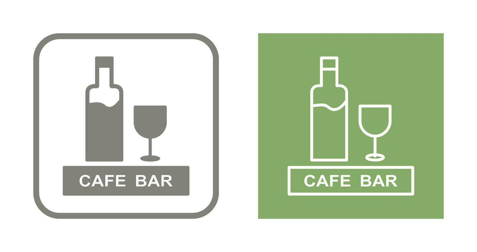 Einzigartiges Getränke-Café-Vektorsymbol vektor