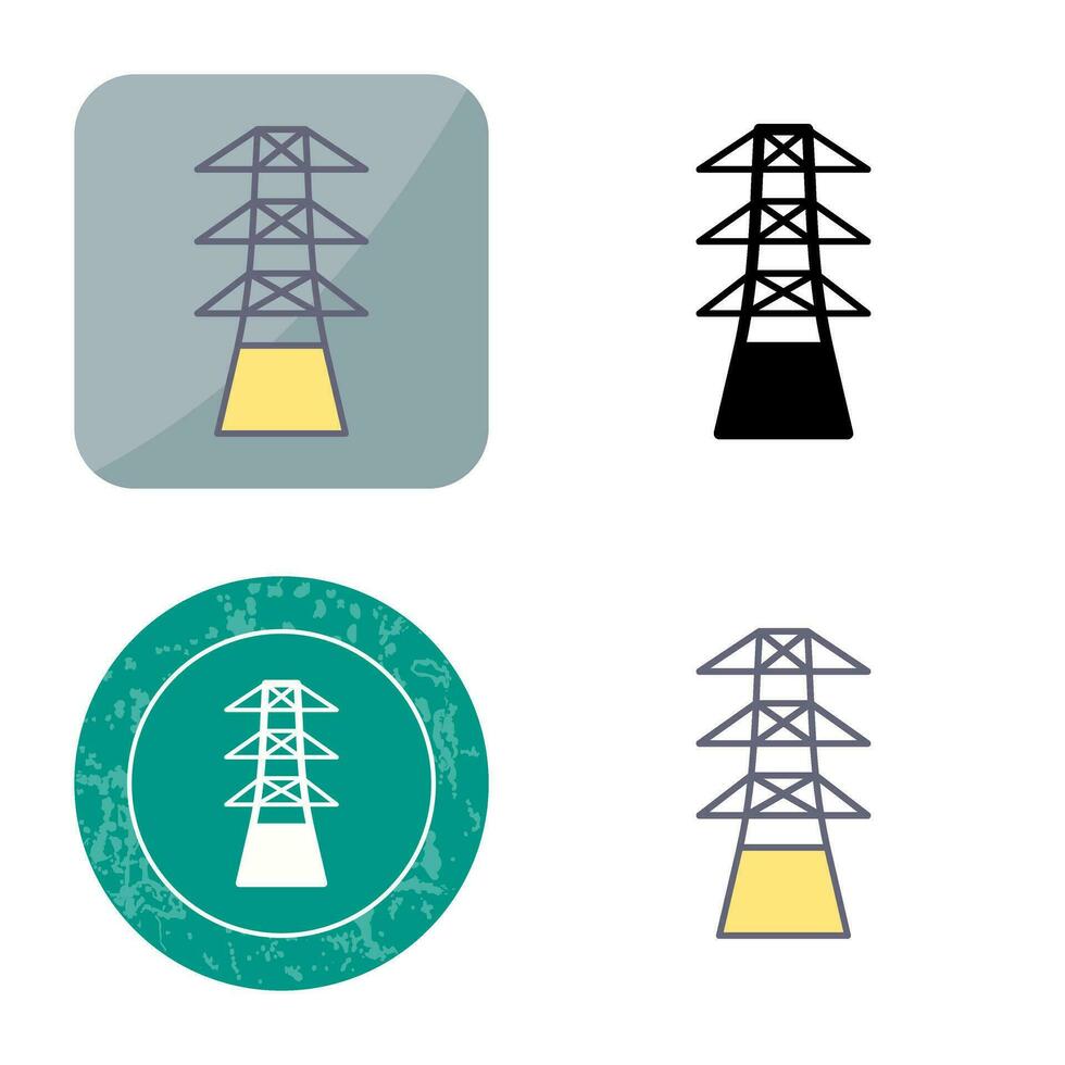 einzigartiges Turmvektorsymbol vektor