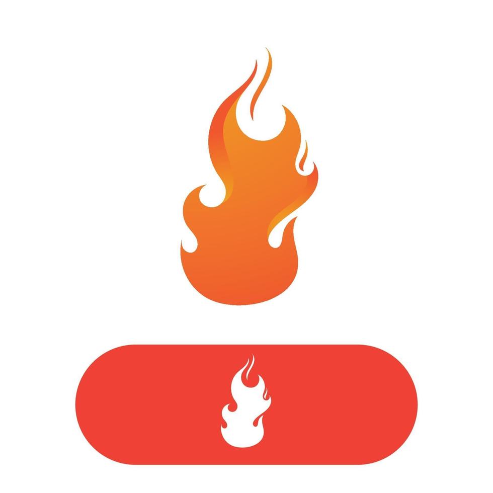 Feuerflamme Logo Vektor-Illustration vektor