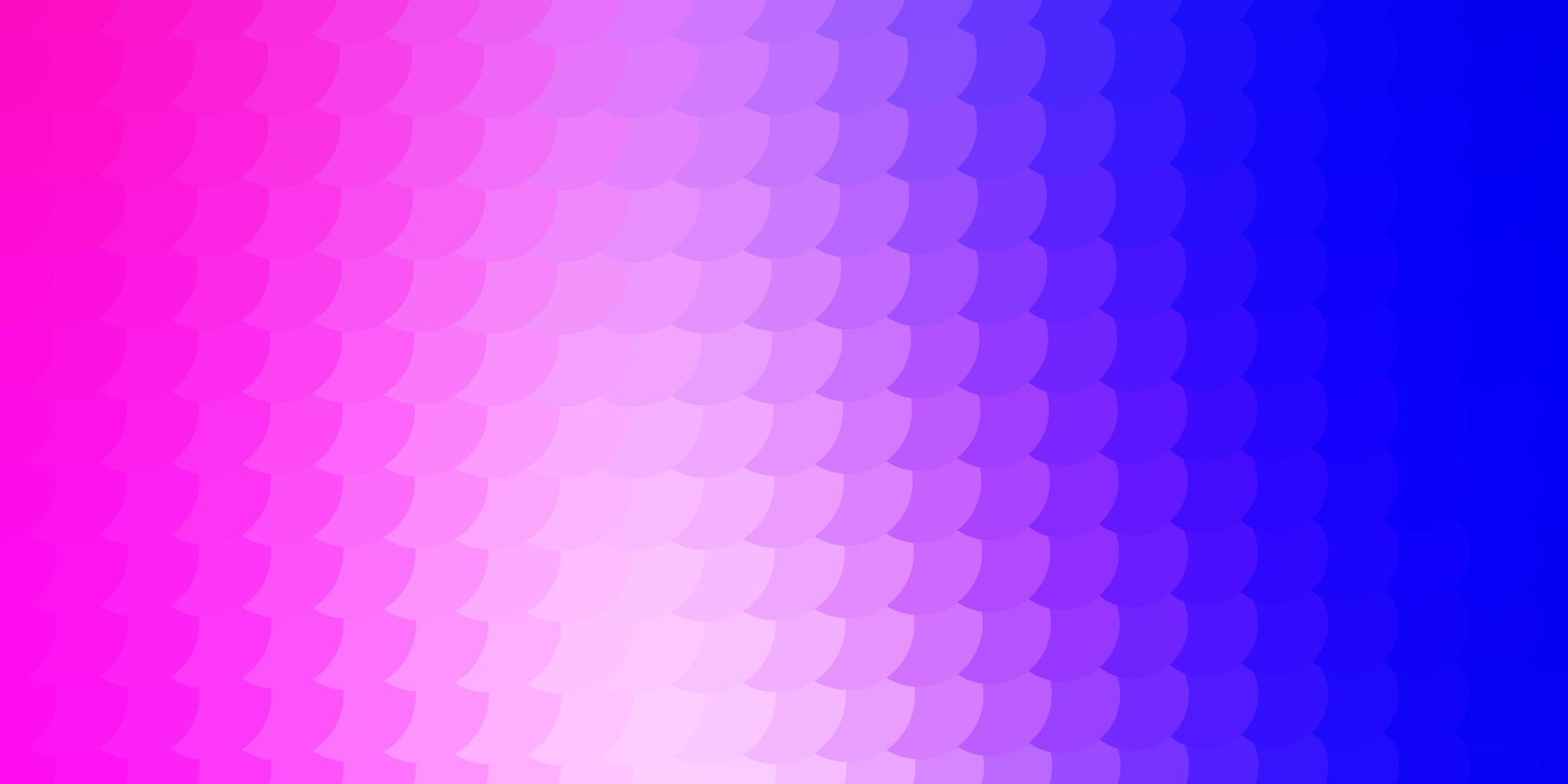 ljusrosa, blå vektorbakgrund med bubblor. vektor
