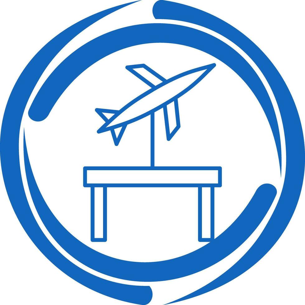 Vektorsymbol für Jet-Ausstellung vektor