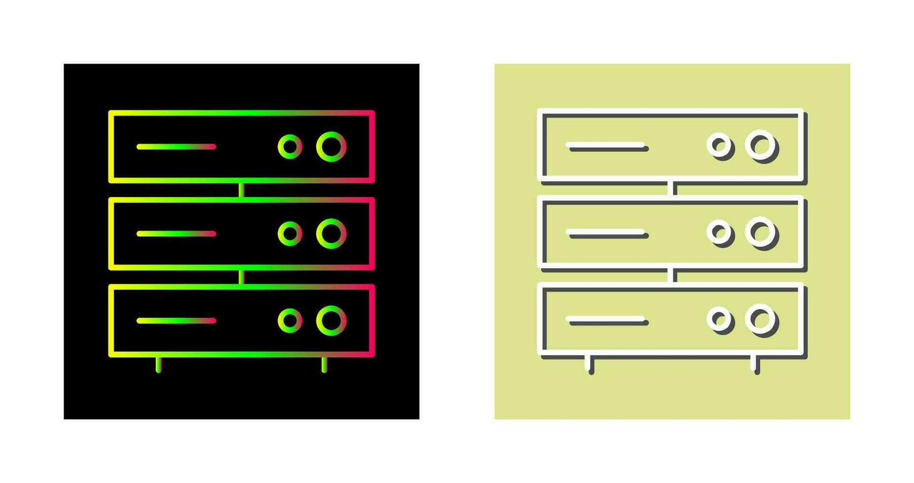 einzigartiges Servernetzwerk-Vektorsymbol vektor