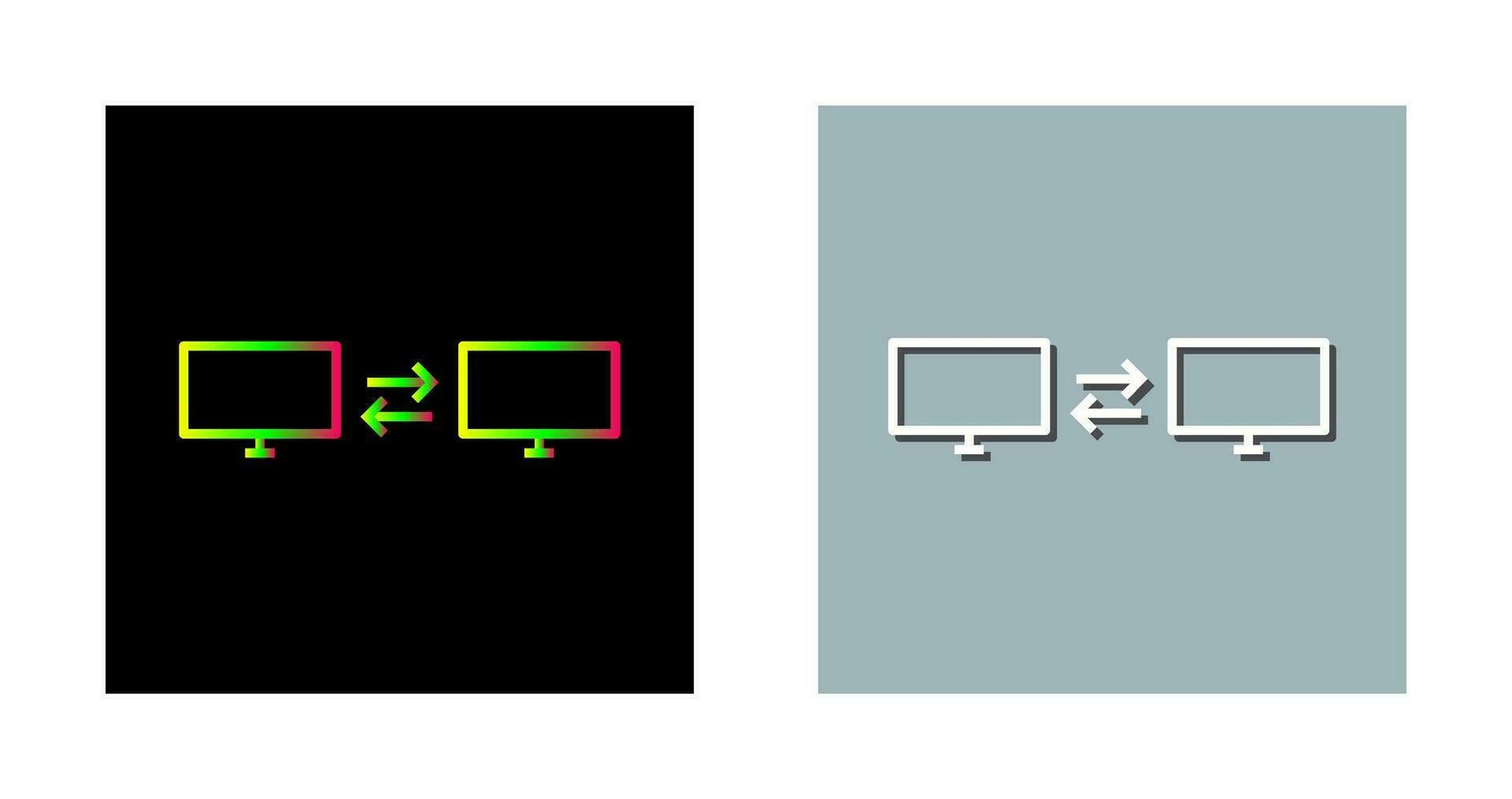 Einzigartiges Vektorsymbol für Sharing-Systeme vektor