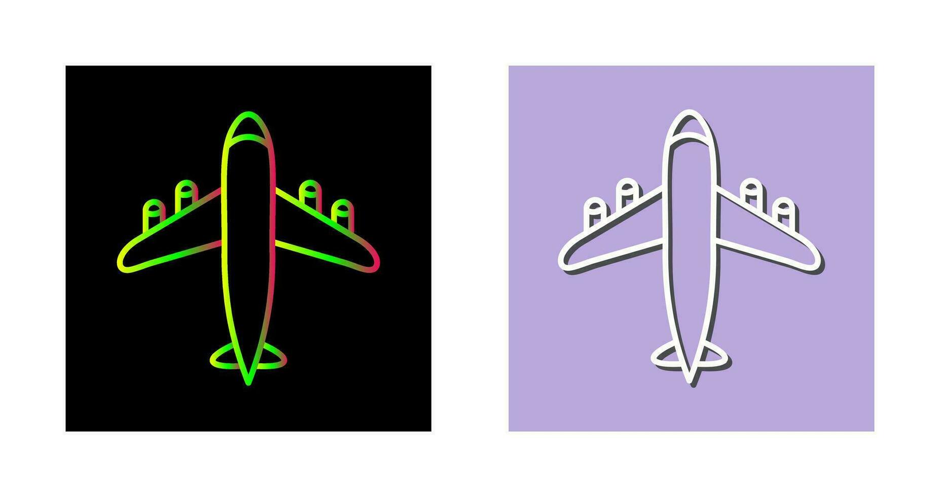 flygande flygplan vektor ikon