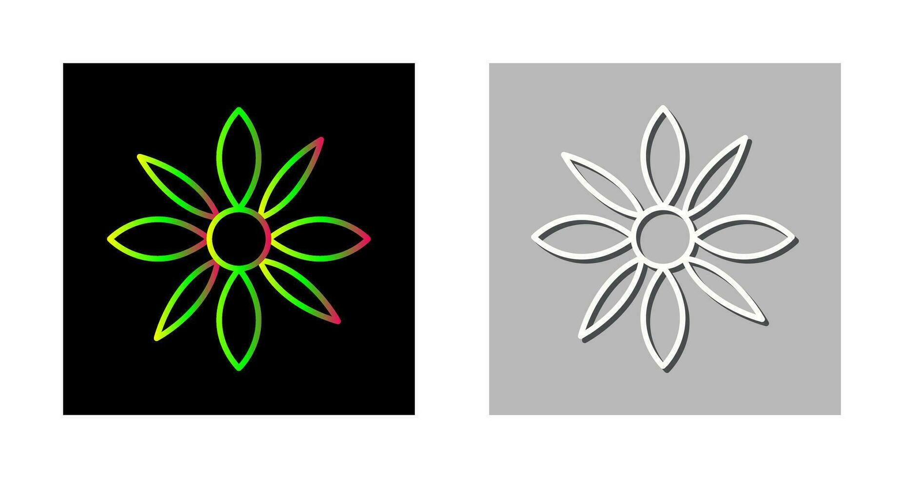 Symbol für Blumenvektor vektor