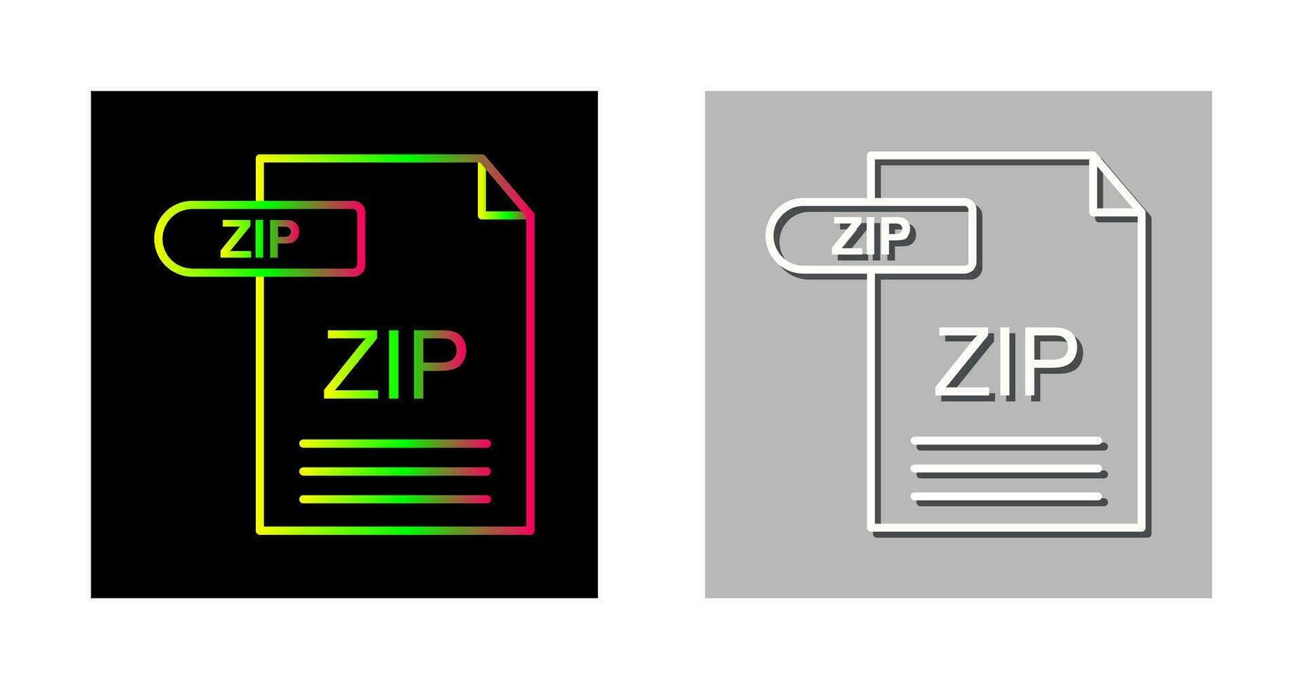 Zip-Vektor-Symbol vektor