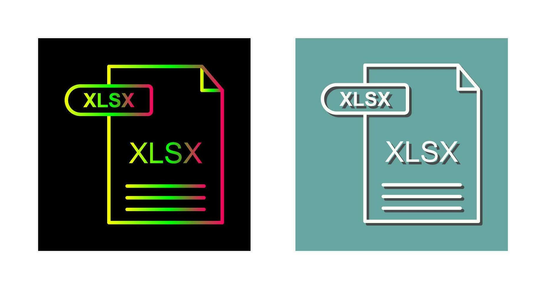 xlsx-Vektorsymbol vektor