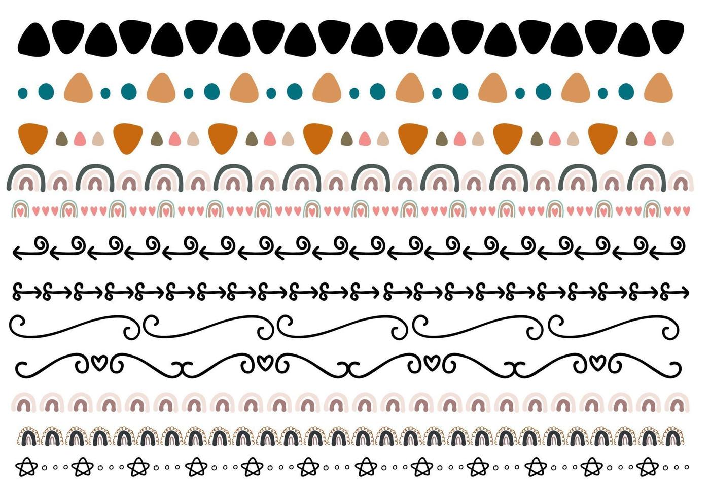 abstrakte Doodle-Teiler vektor