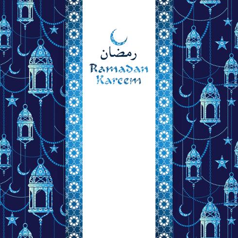 Ramadan Kareem. Vektor illustration.