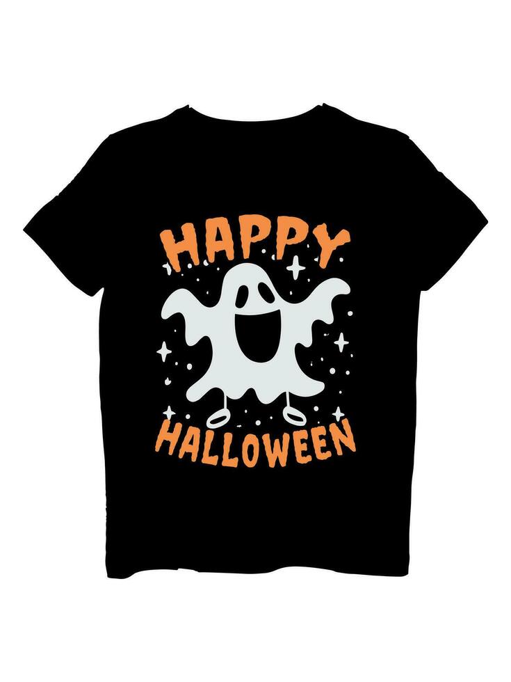 Lycklig halloween festival t-shirt design vektor
