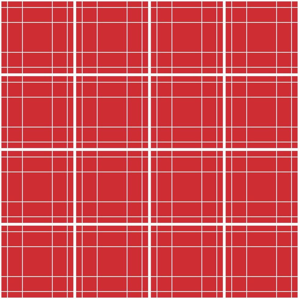 leuchtend rotes Tartan nahtloses Muster. Vektor-Illustration vektor