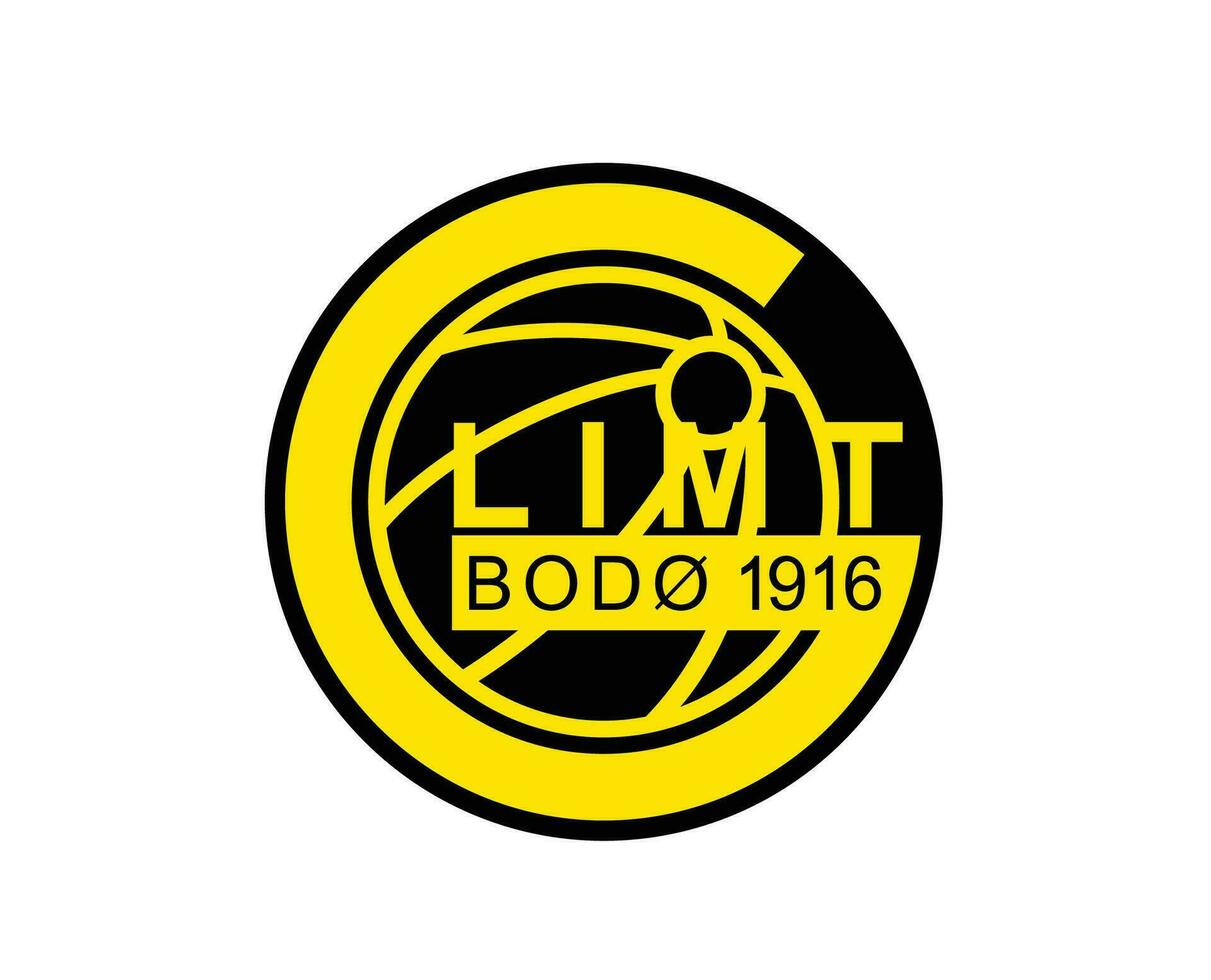 bodo och glimt klubb logotyp symbol Norge liga fotboll abstrakt design vektor illustration