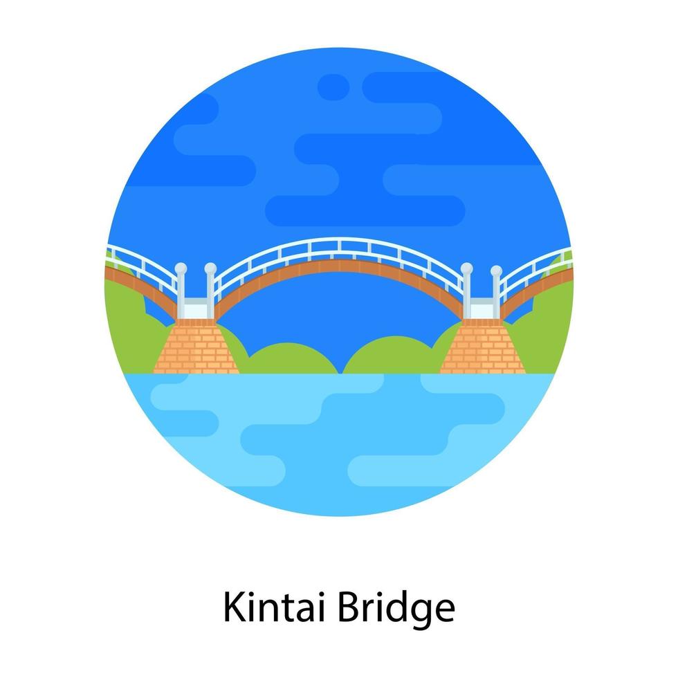 Kintai Bridge, Japan vektor