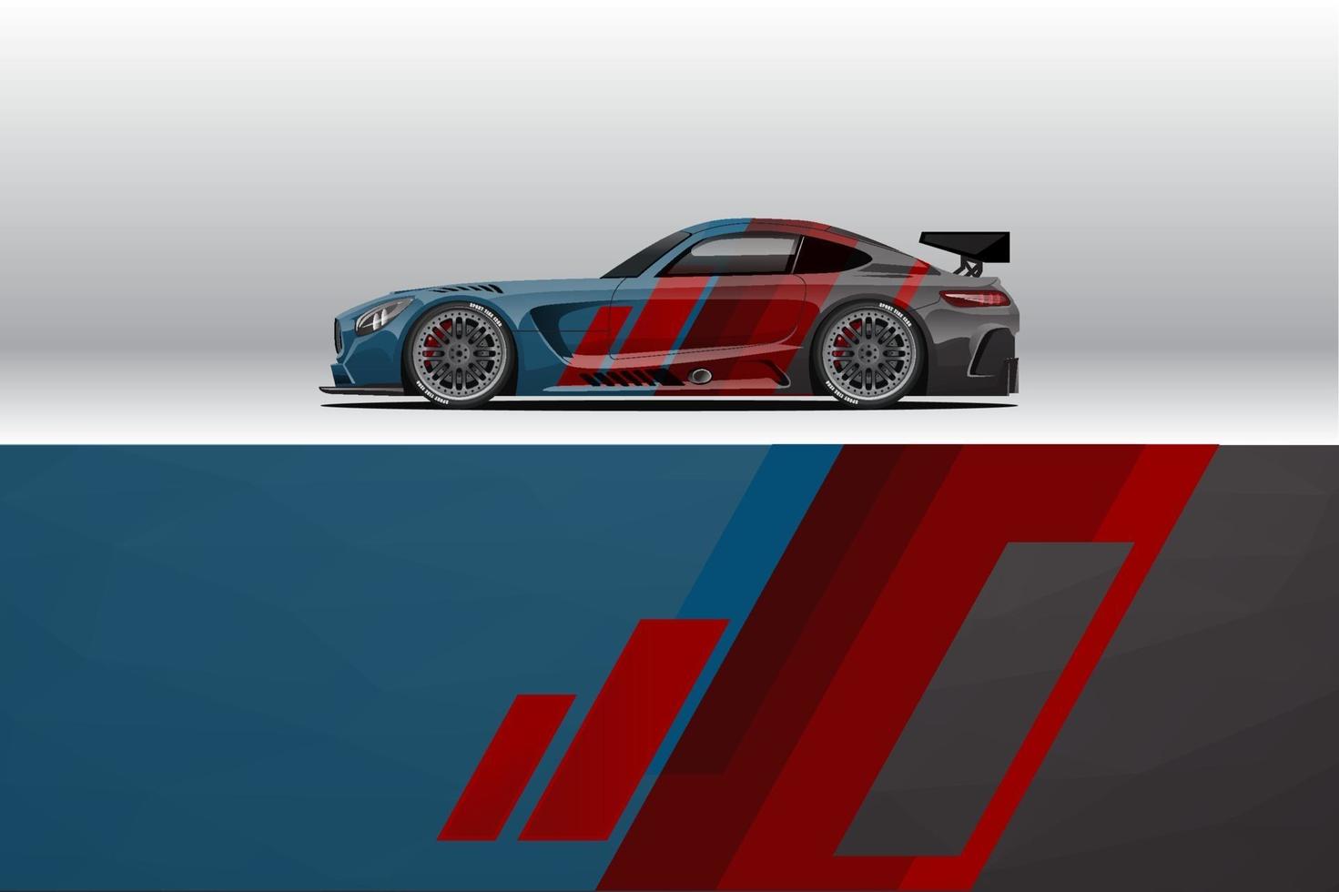 bil wrap dekal mönster. för racing livery eller daglig bil vinyl klistermärke. vektor