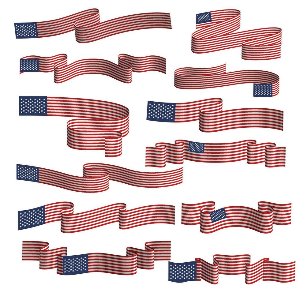 förenad stater Amerika band flagga vektor element