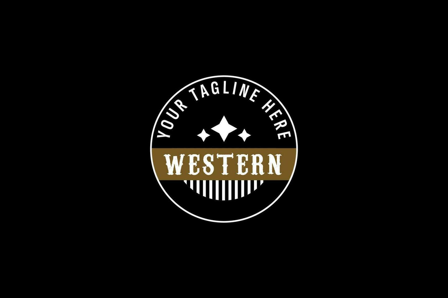 Vintage Country Emblem Typografie für Western Bar Restaurant Logo Design Inspiration vektor