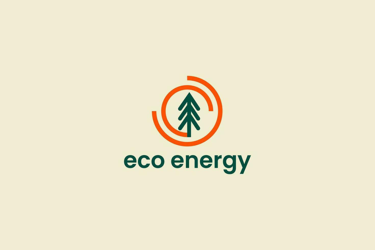 Öko Energie Logo Vektor Symbol Illustration