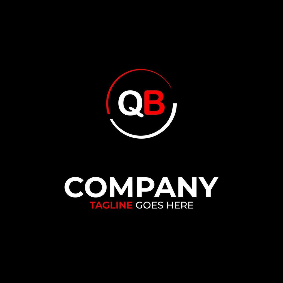 qb kreativ modern Briefe Logo Design Vorlage vektor
