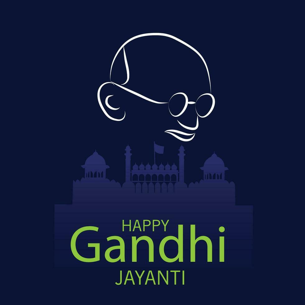 Vektor Illustration von ein Hintergrund zum Gandhi Jayanti.