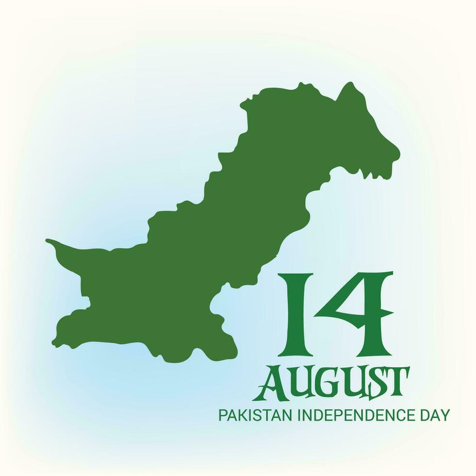 Vektor Illustration von ein Hintergrund zum Pakistan Unabhängigkeit Tag.
