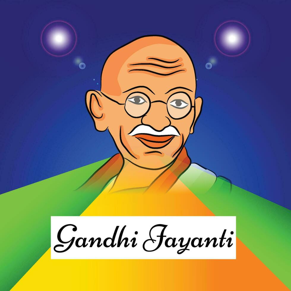 Vektor Illustration von ein Hintergrund zum Gandhi Jayanti.