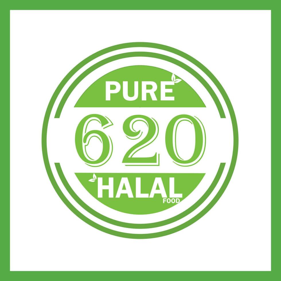 design med halal blad design 620 vektor