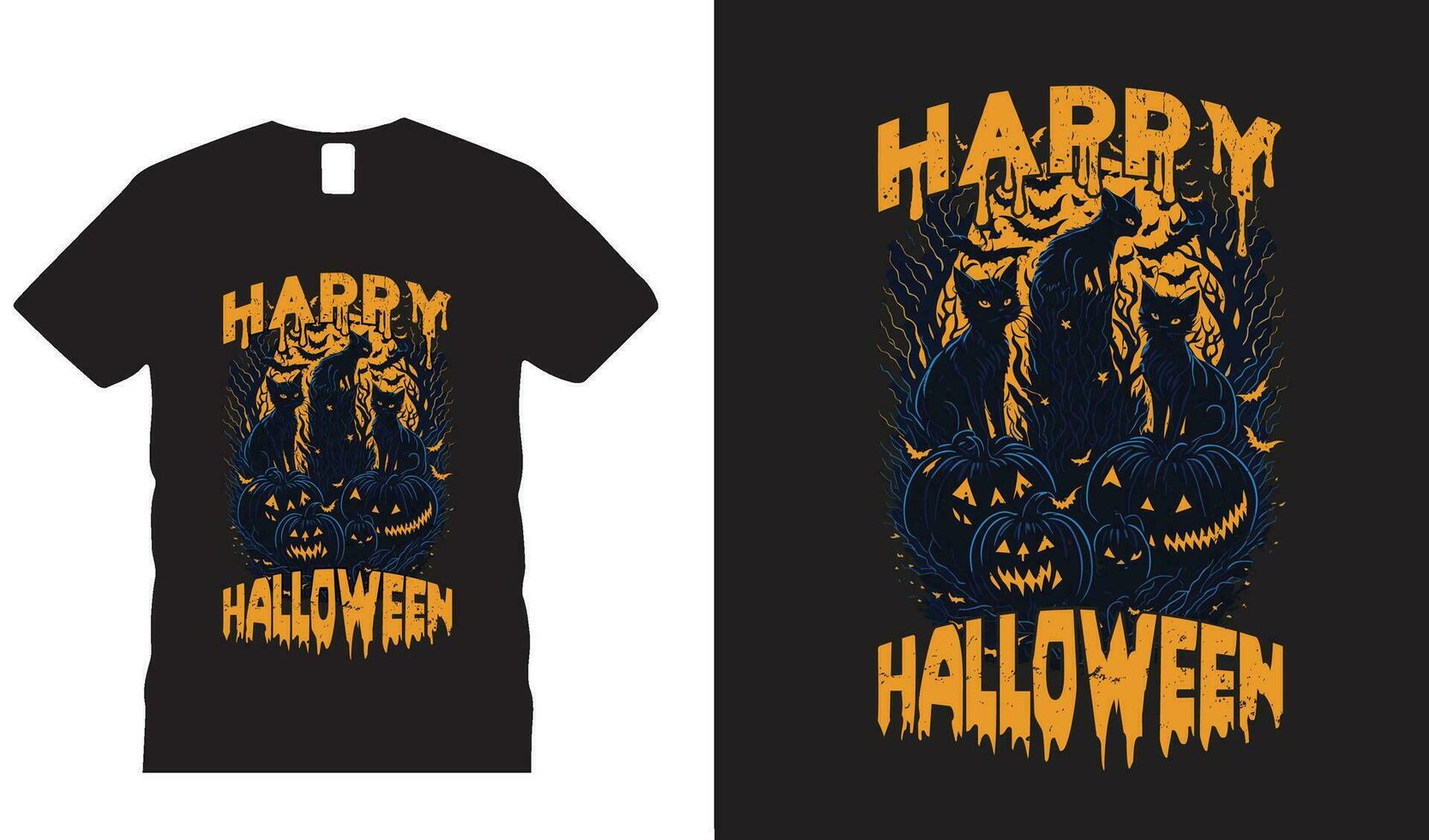 glad halloween t -shirt design vektor