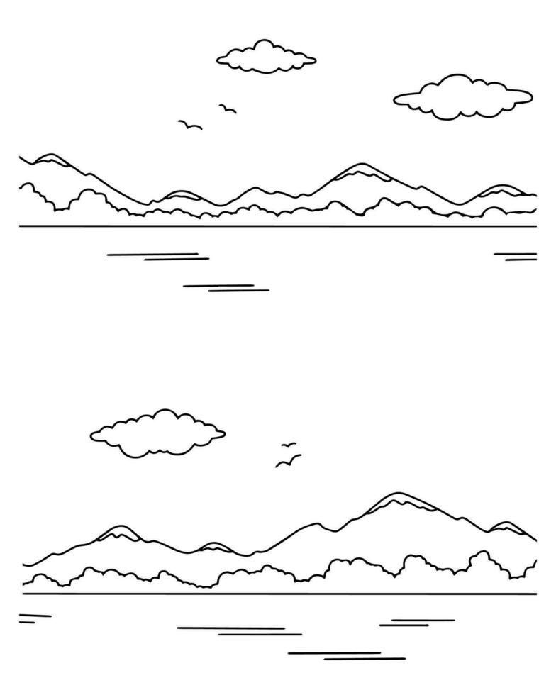 Umrisskontur. Gestaltungselement. Vektor-Illustration isoliert auf weißem Hintergrund. vorlage für bücher, aufkleber, poster, karten, kleidung. vektor