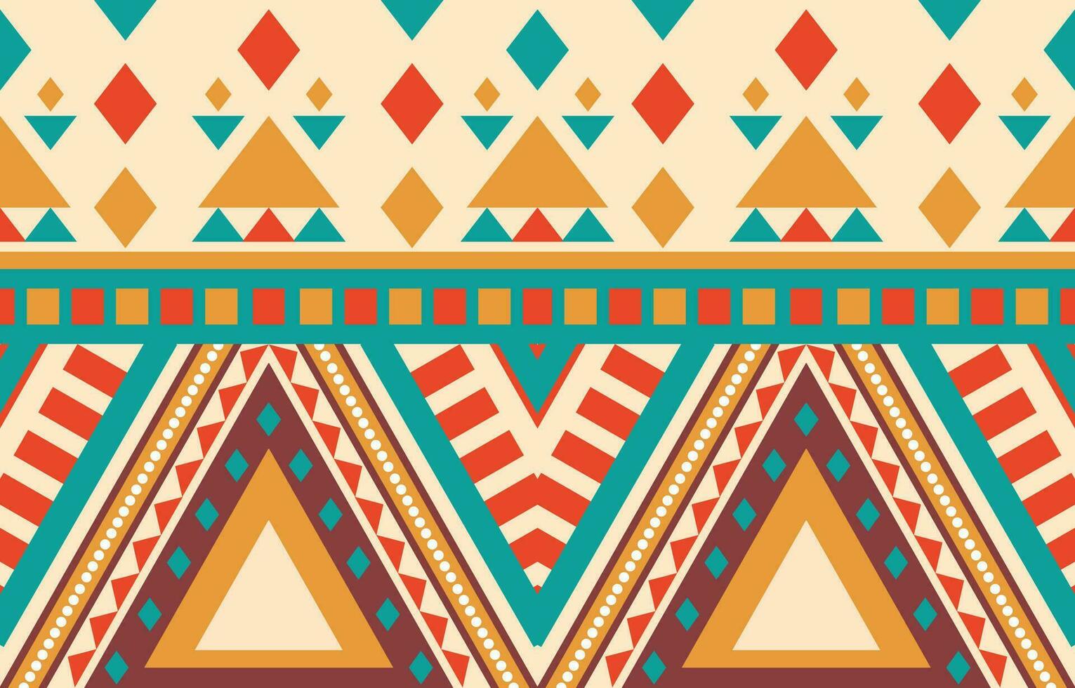 ethnisch abstrakt Ikat Kunst. aztekisch Ornament drucken. geometrisch ethnisch Muster nahtlos Farbe orientalisch. Design zum Hintergrund ,Vorhang, Teppich, Hintergrund, Kleidung, Verpackung, Batik, Vektor Illustration.