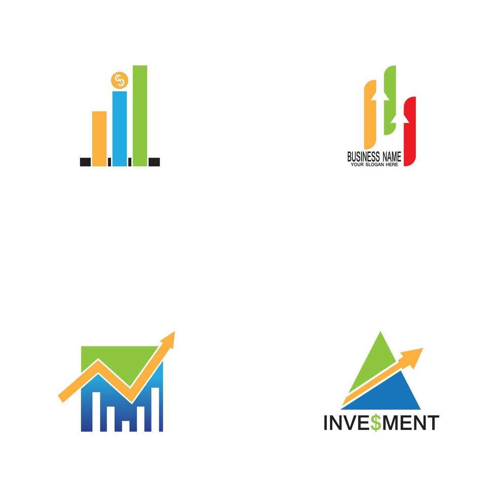 Investment-Marketing-Logo-Vektor-Vorlage vektor